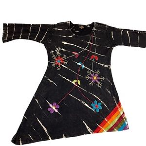 Flower Power Dress Vintage Cotton